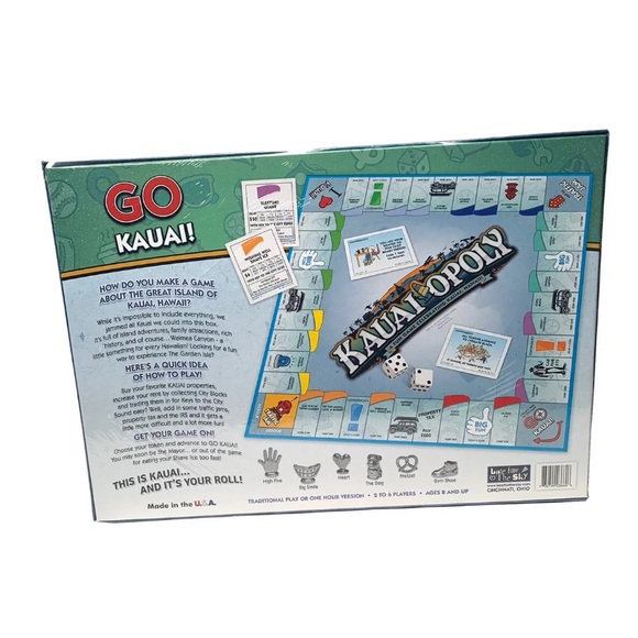 Limited Edition Hawaii KAUAI Opoly Hawaiian Monopoly Board Game - Picture 2 of 3